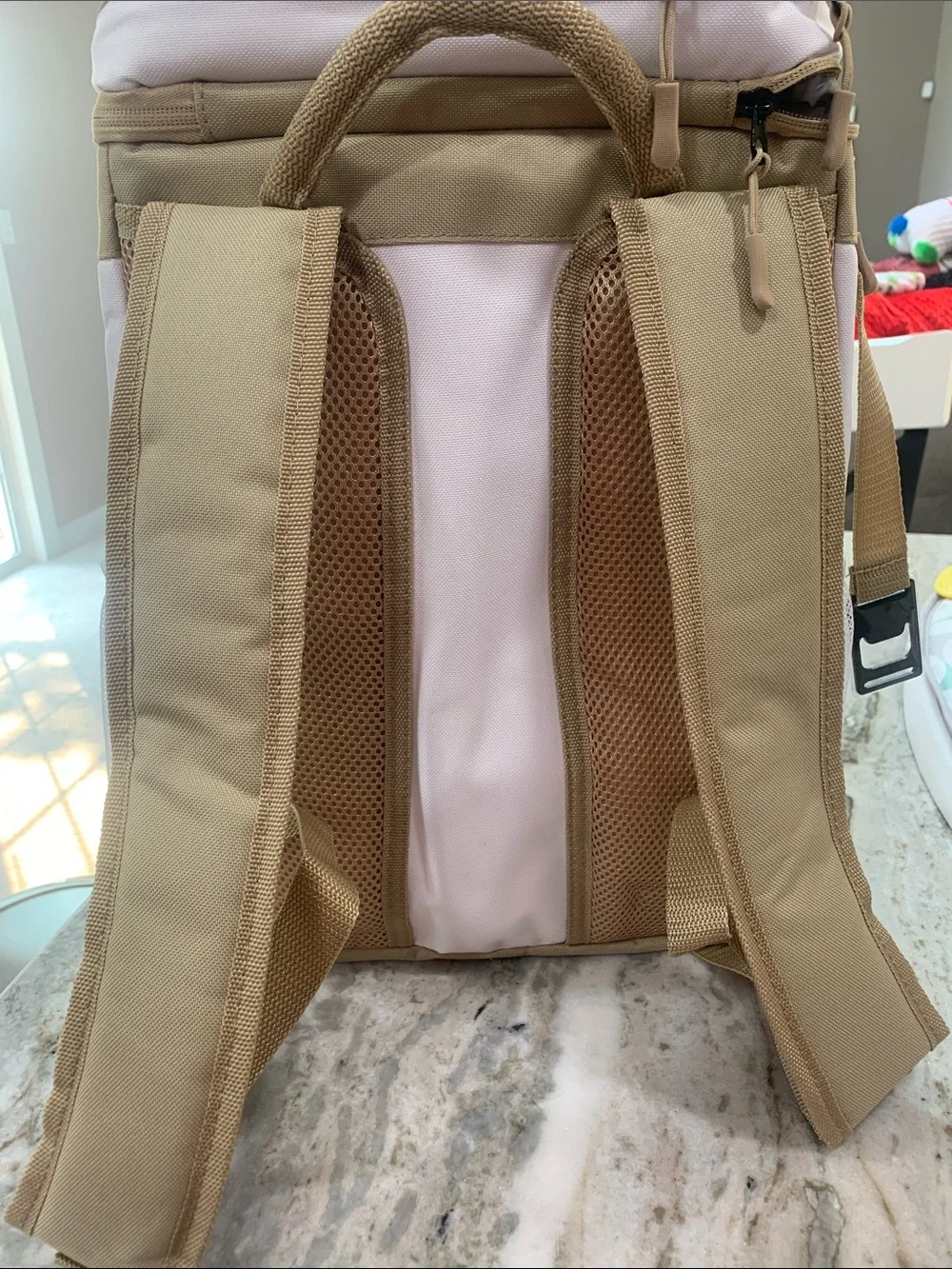 NWOT! NEVER USED! Tommy Bahama White and Tan Backpack Cooler